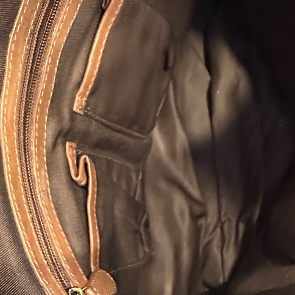 Lucky Brand Tan and Brown Leather Tote - Picture 6 of 9